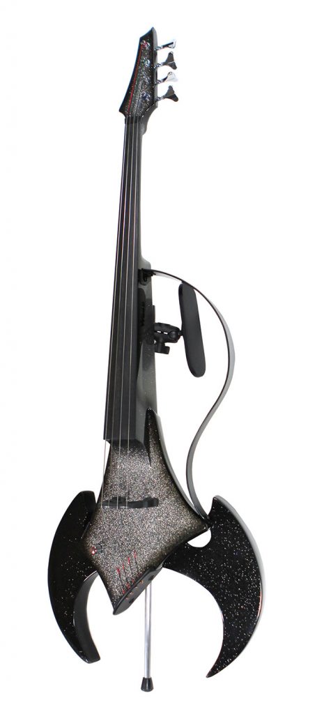 The King Cobra, 4-string fretless in Midnight Chrome