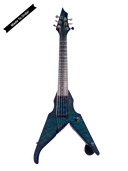 Viper PRO Artisan Top Series Caribbean Blue Maple Quilt Top Electric Violin